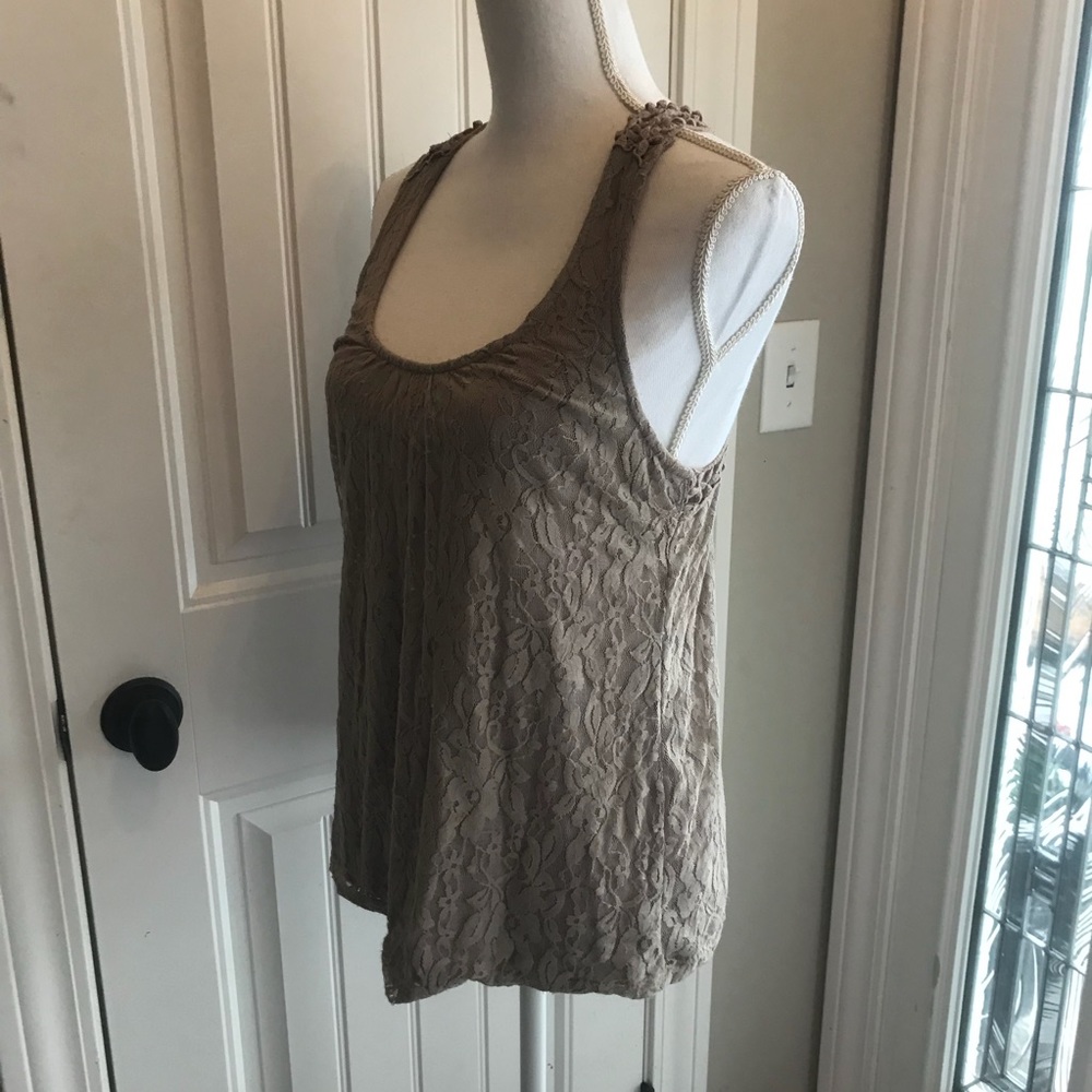 Lace Racerback Tank - Picture 3 of 6